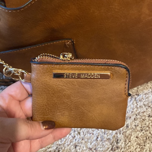 Steve Madden Cognac Faux Leather Hobo Bag - Picture 8 of 9